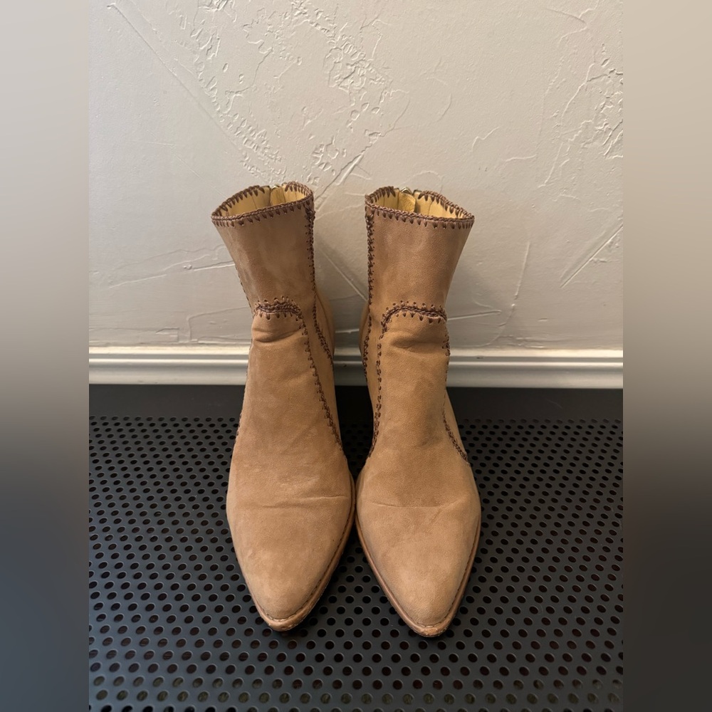 Tan Leather Ankle Boots